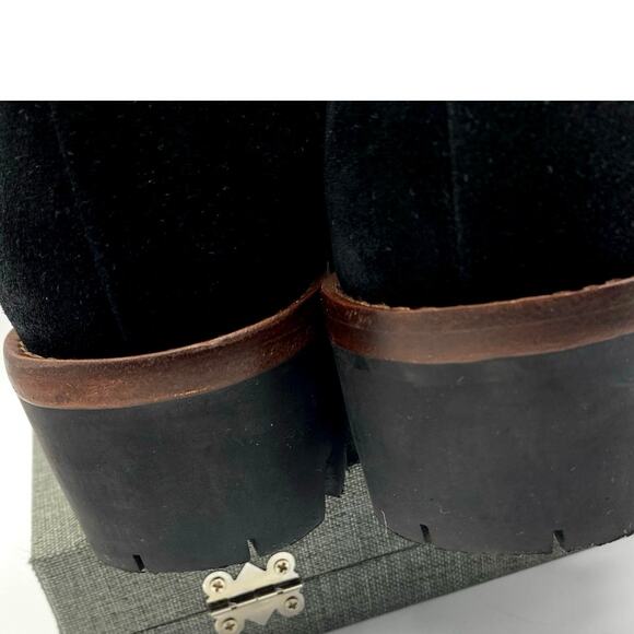 Jeffrey Campbell Culvert Black Suede Sherpa lining Combat Boot - Black 5.5 - Picture 6 of 9